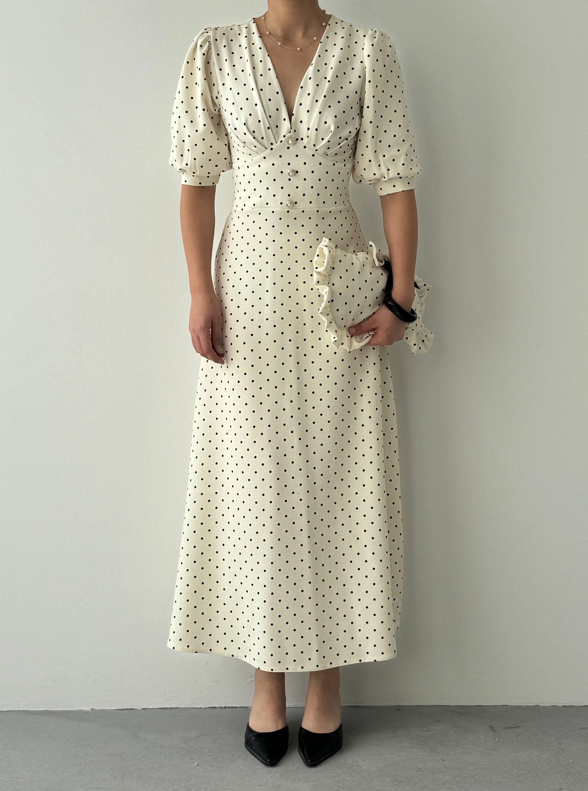 Polka Dot Midi Dress✨