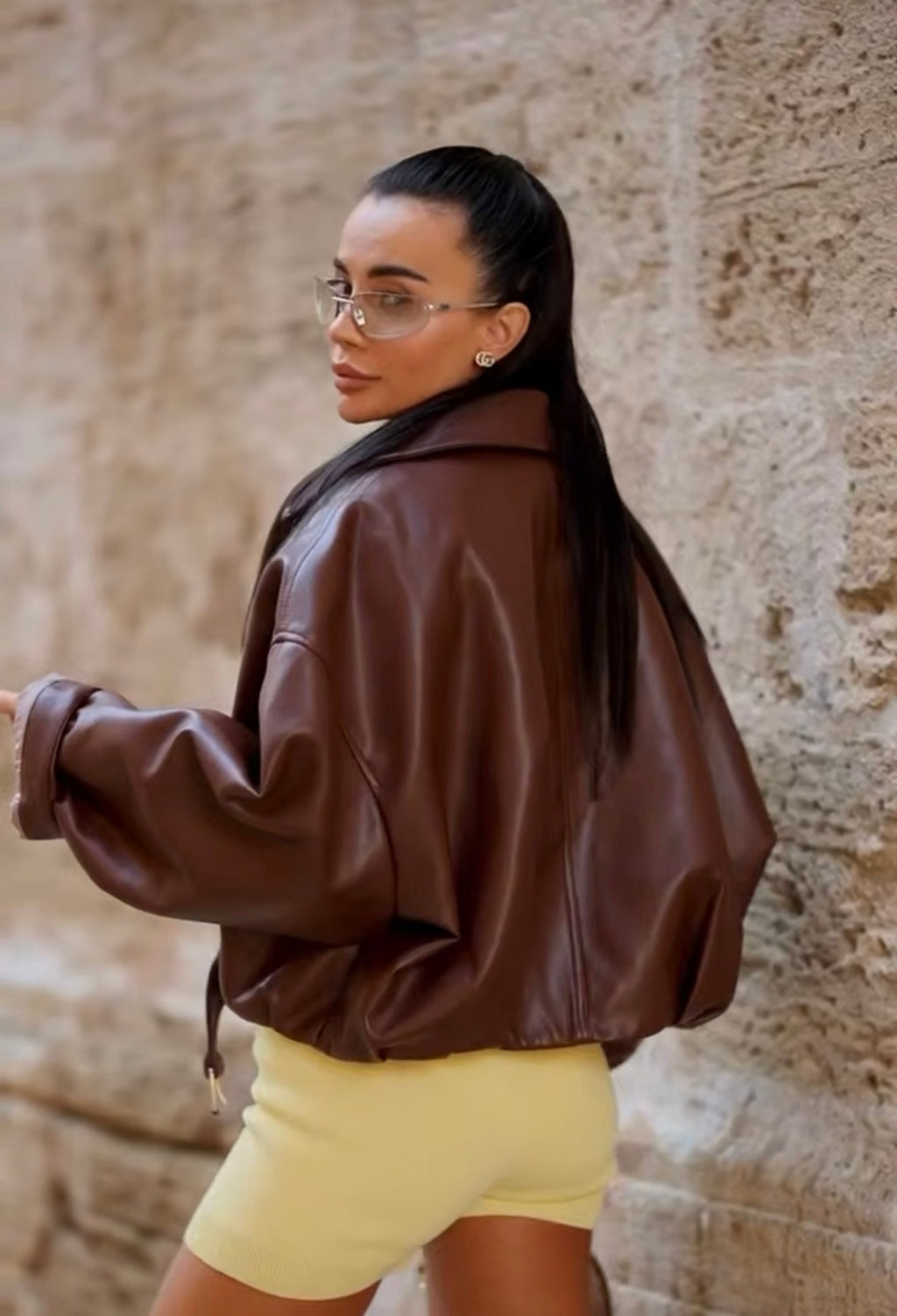 Cropped Oversized Jacket