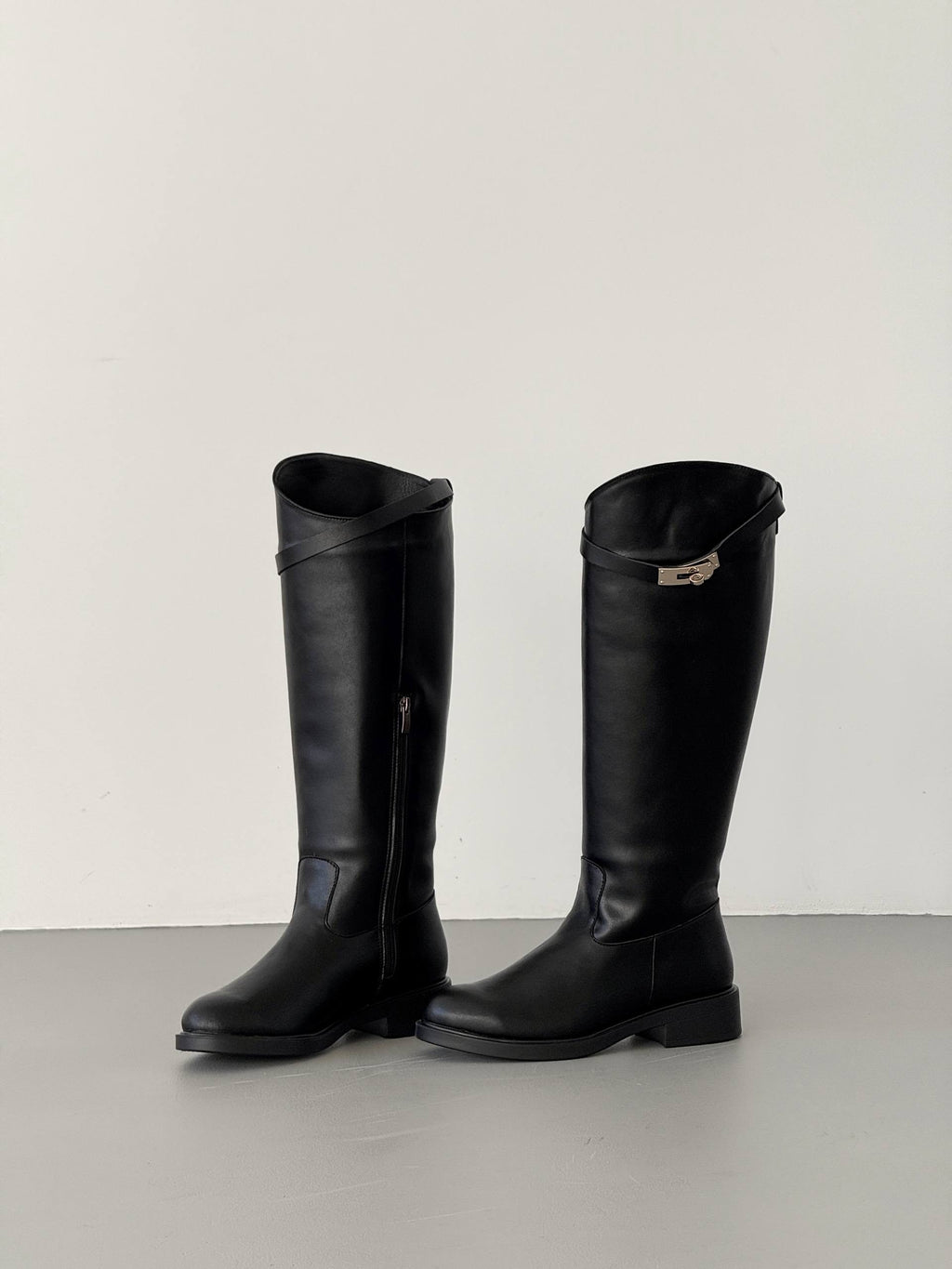 Structured Jockey Boots 