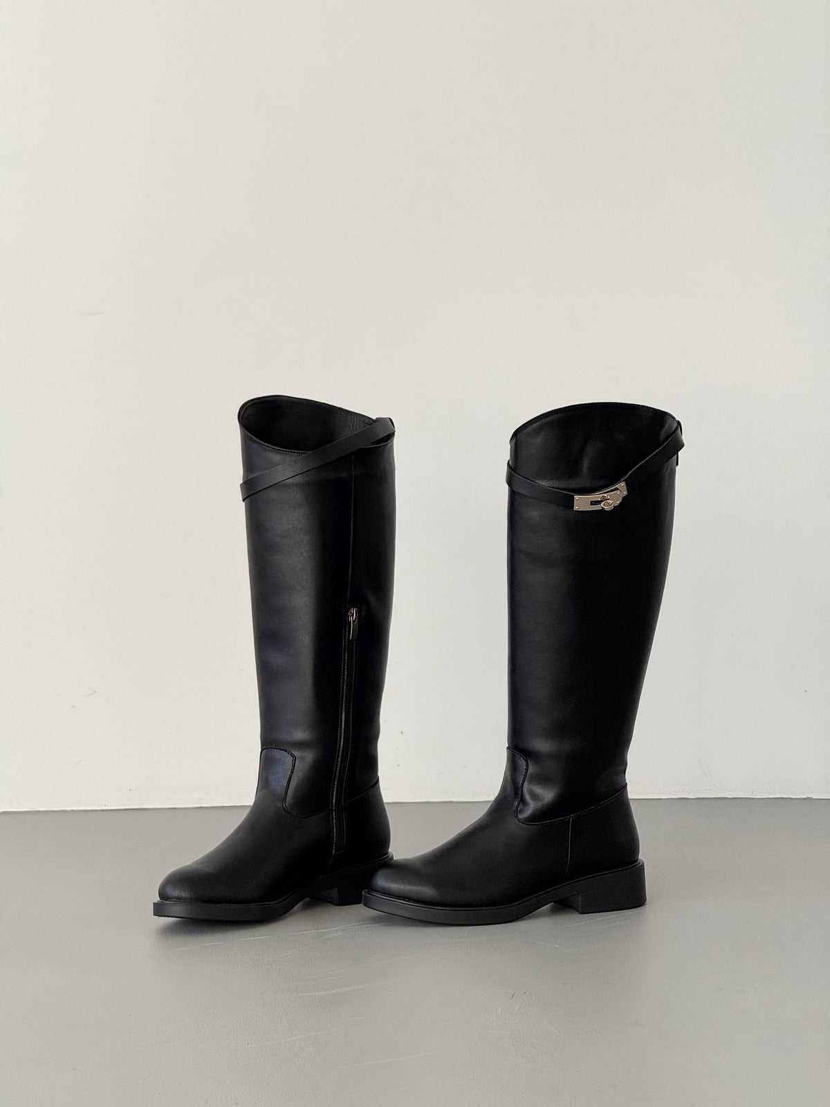 Structured Jockey Boots 