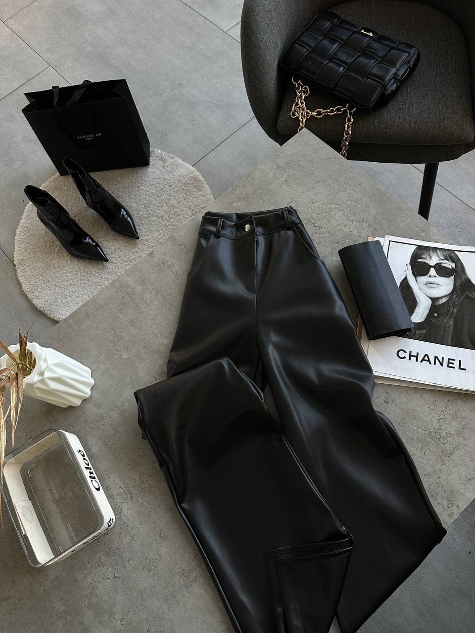Eco-leather pants