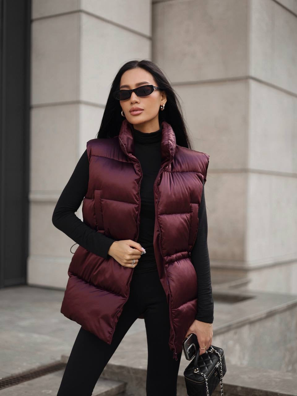 Waist-Defined Puffer Vest