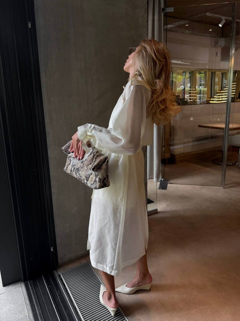 Organza Trench Coat