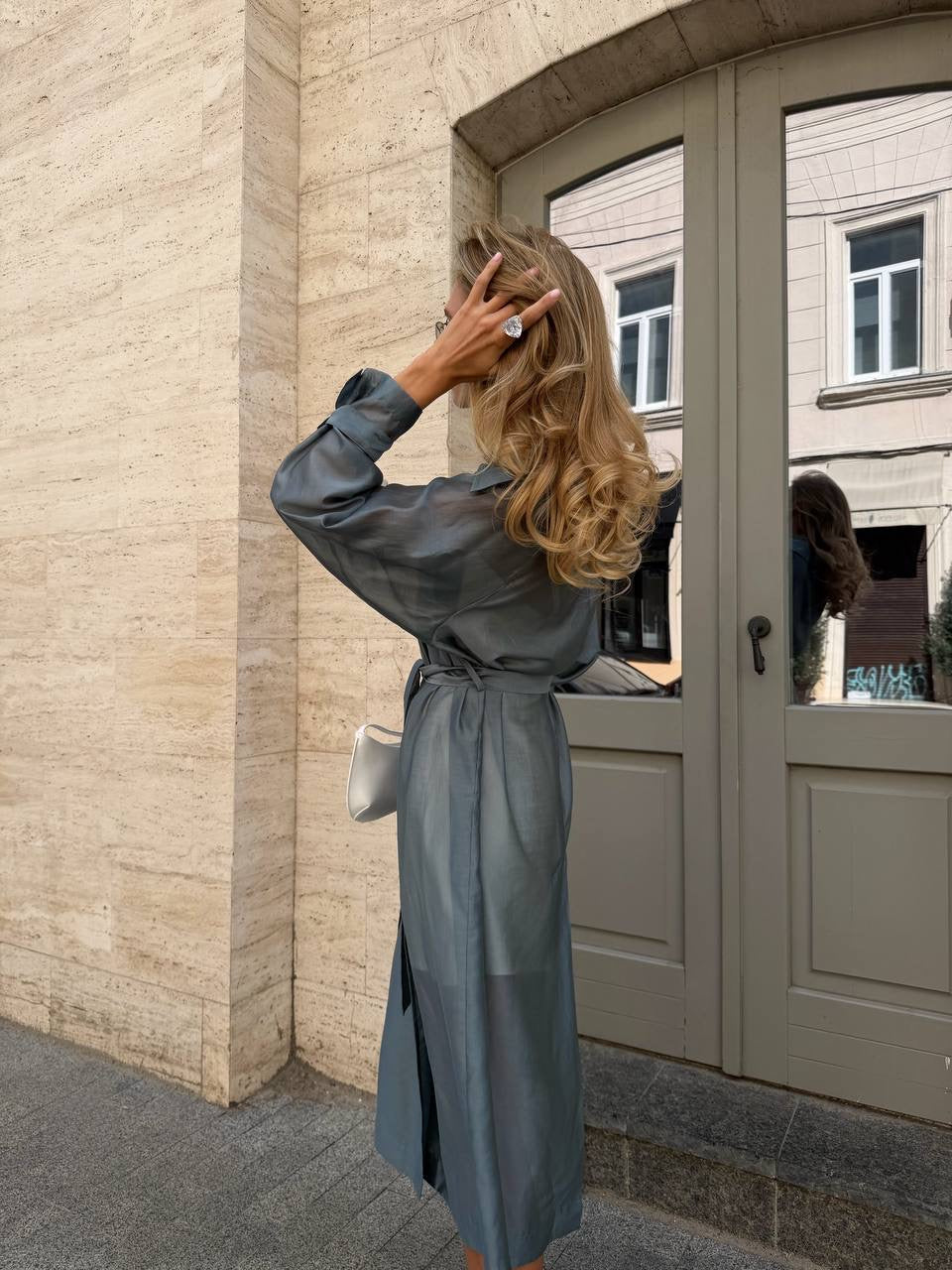 Organza Trench Coat