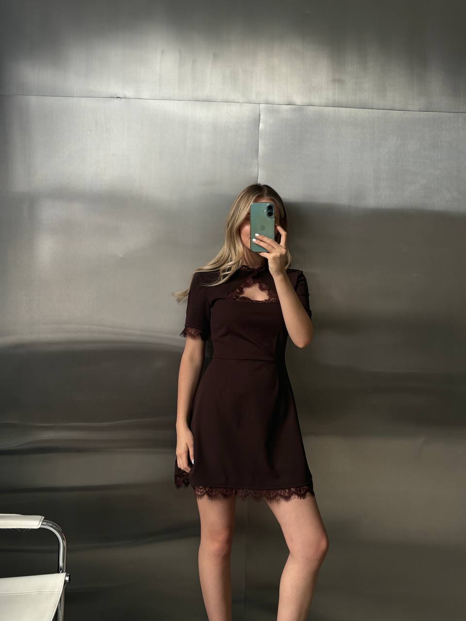 Lace mini dress