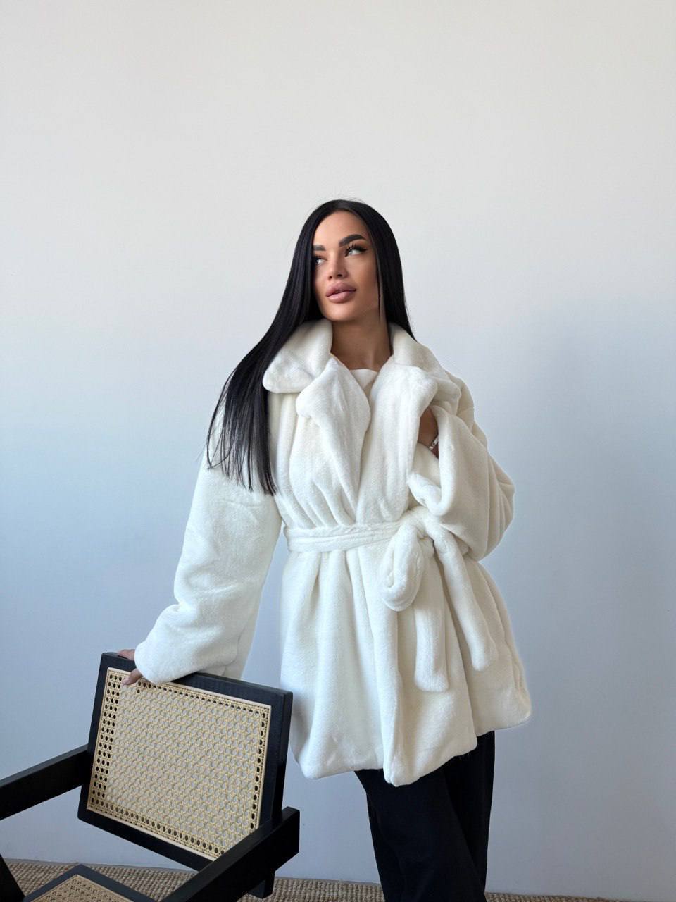 Stylish faux fur coat with lining ✨