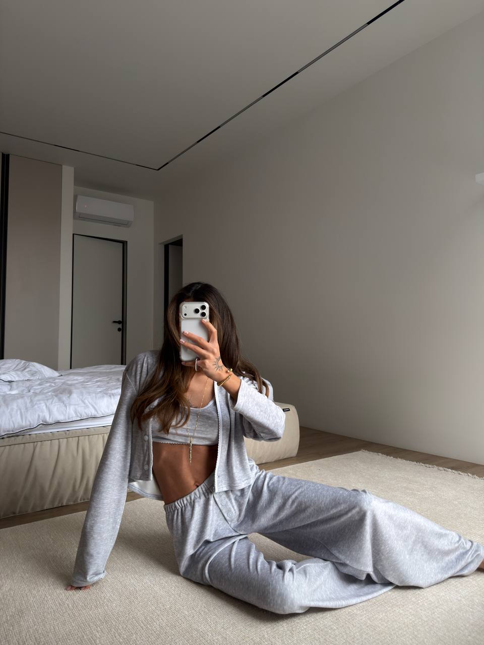 3-piece lounge set (hoodie + top + pants) ✨