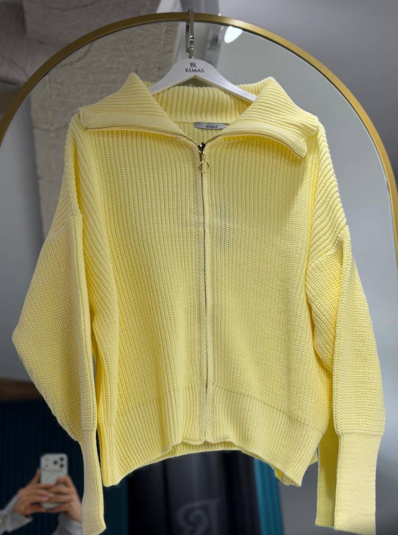 Knitted Zipper Sweater✨