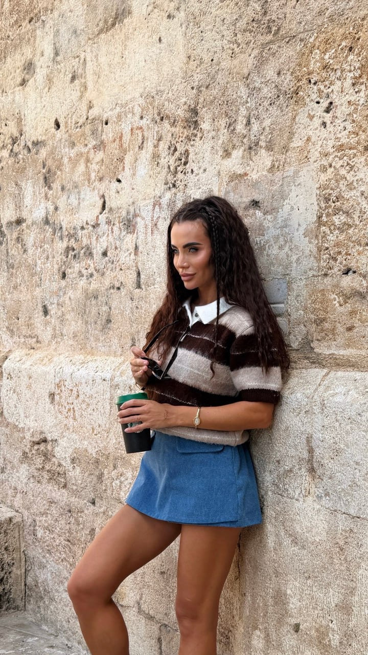 Denim Mini Skort