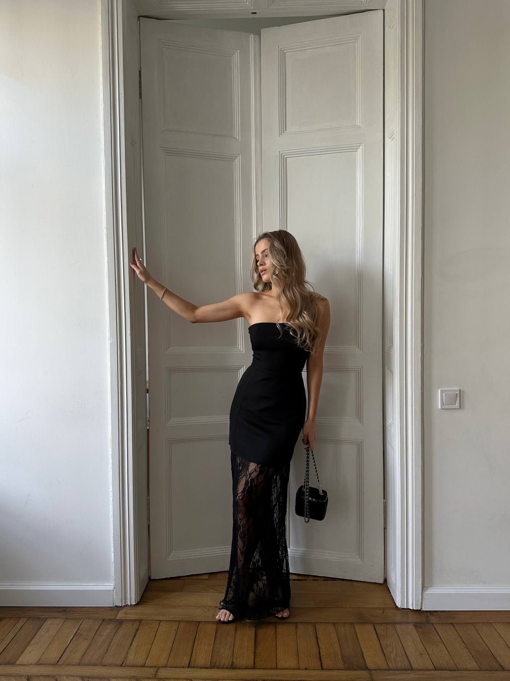 Lace-up dress + skirt set✨