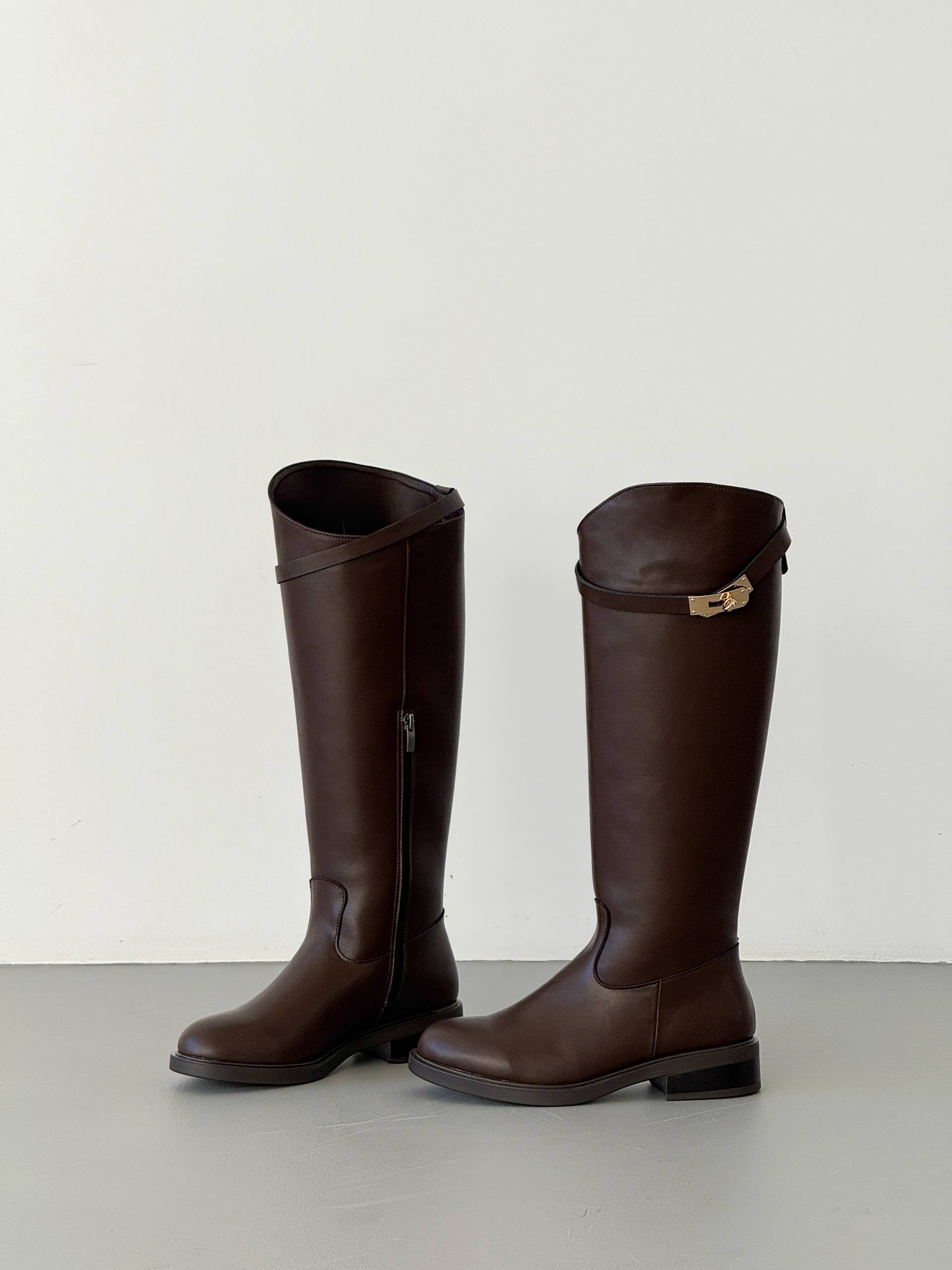 Structured Jockey Boots 