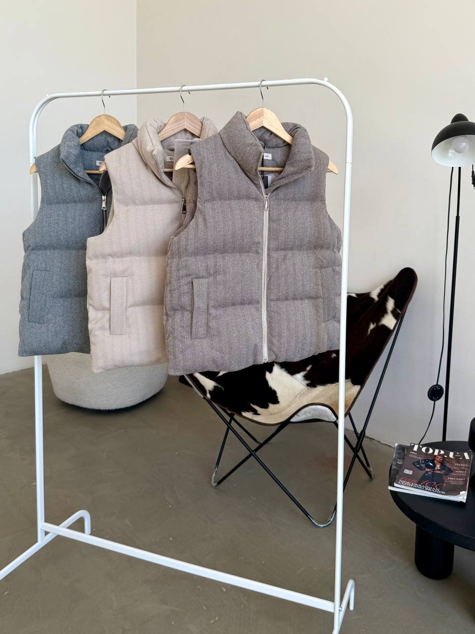 Zip-Up Cashmere Vest