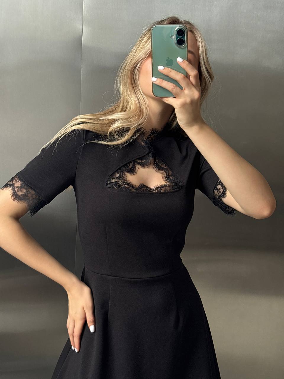 Lace mini dress