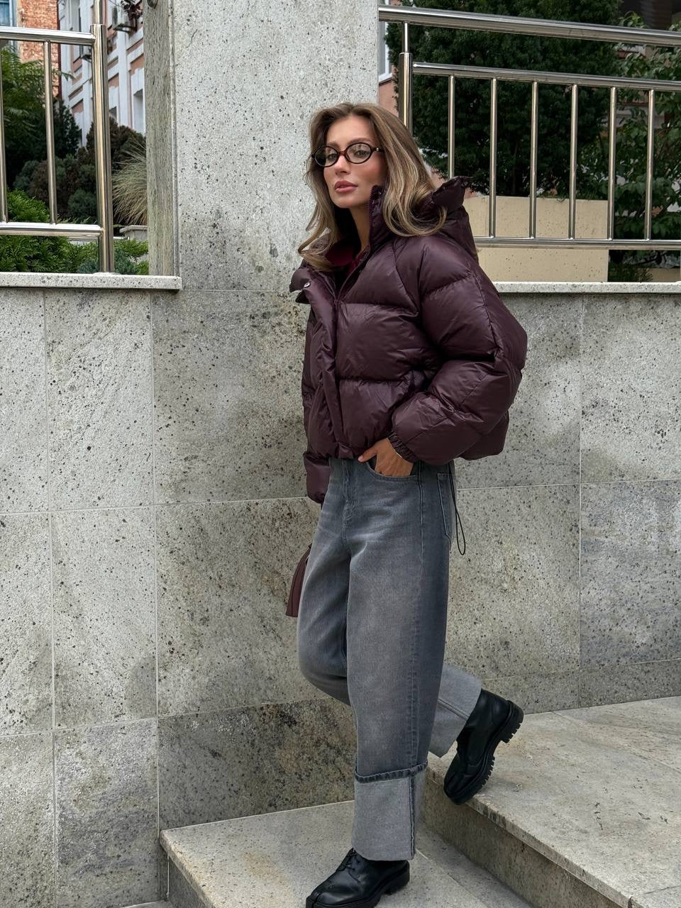 “IRISH” Cropped Puffer