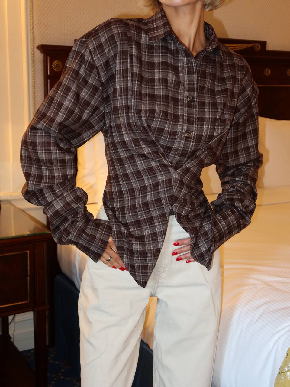 Stylish Plaid Shirt “Isabel”