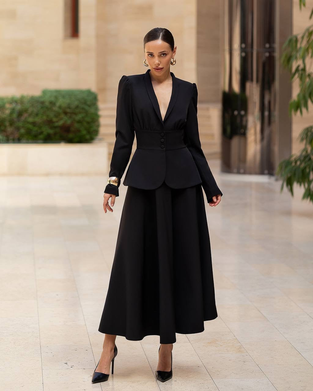 Blazer & Skirt Set