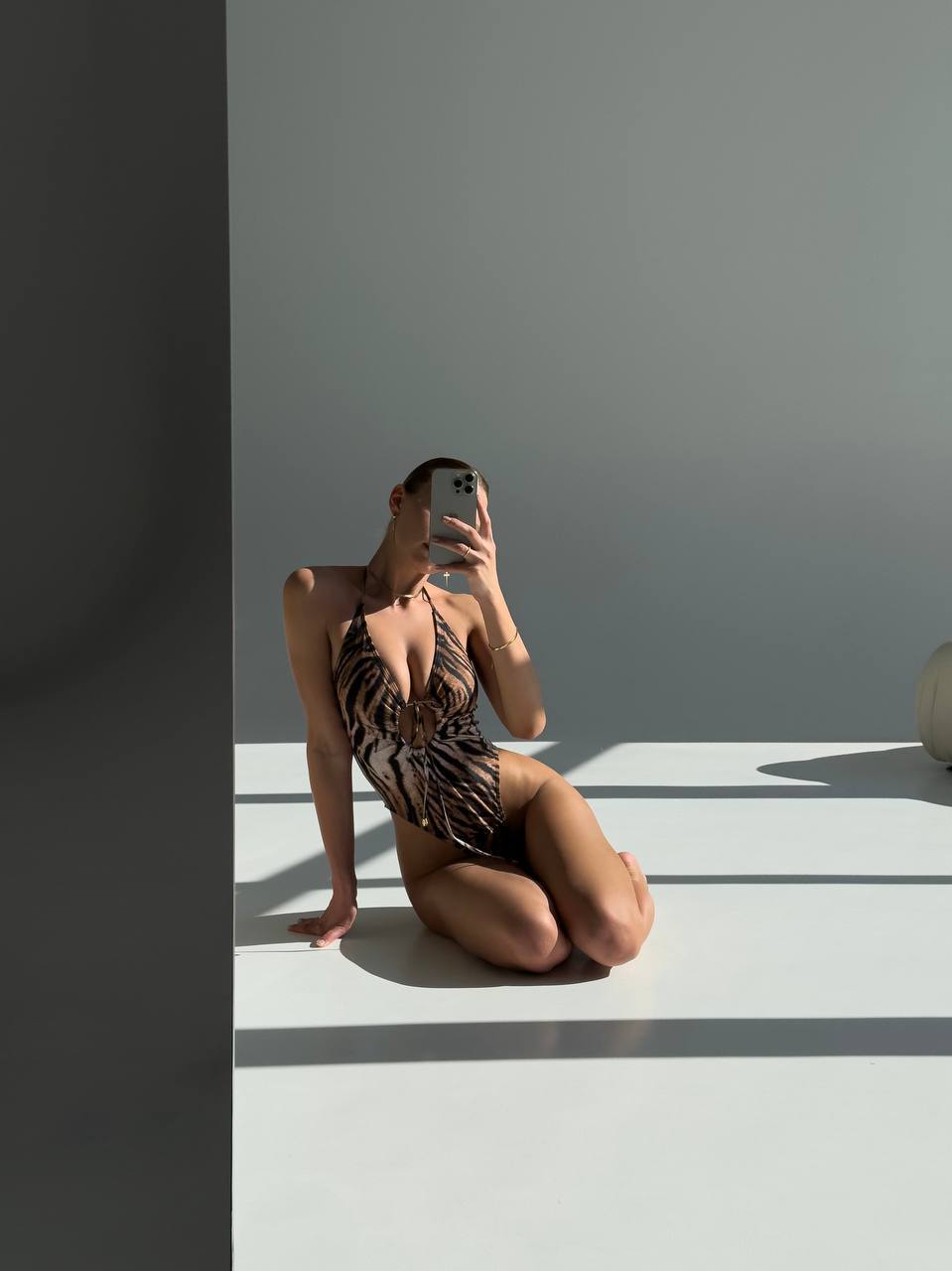 Leopard Closed Swimsuit