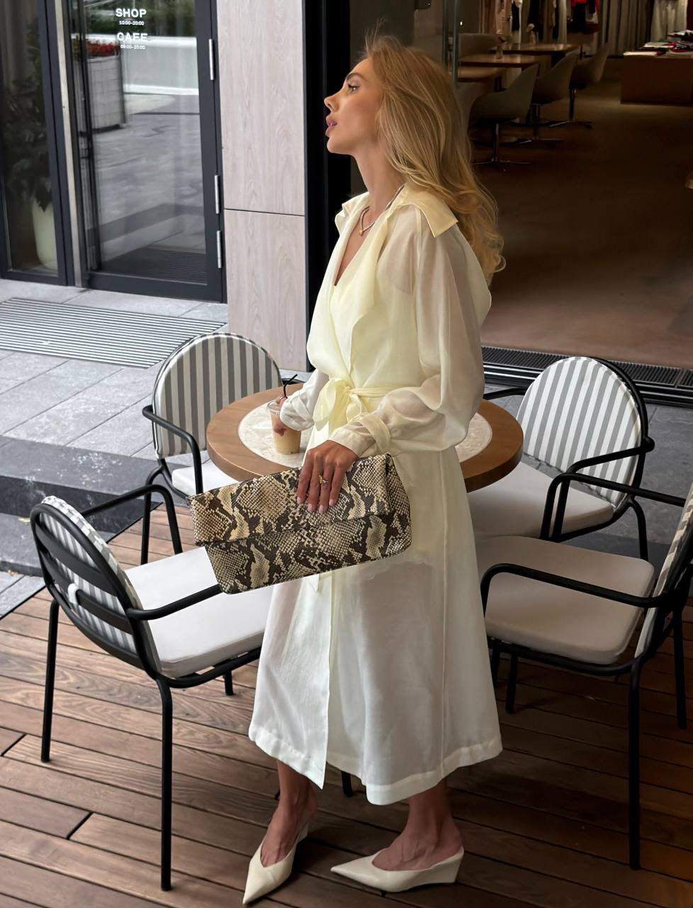 Organza Trench Coat