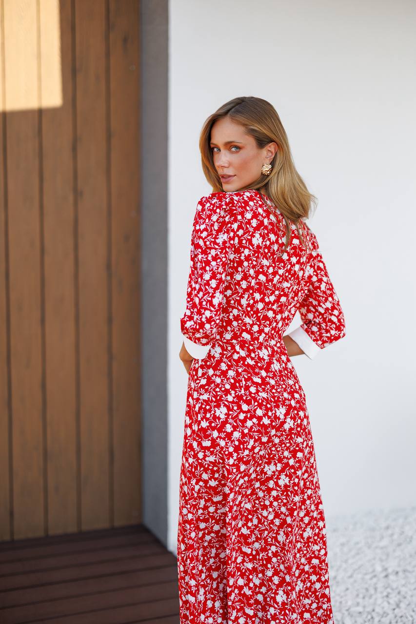 Floral collared dress