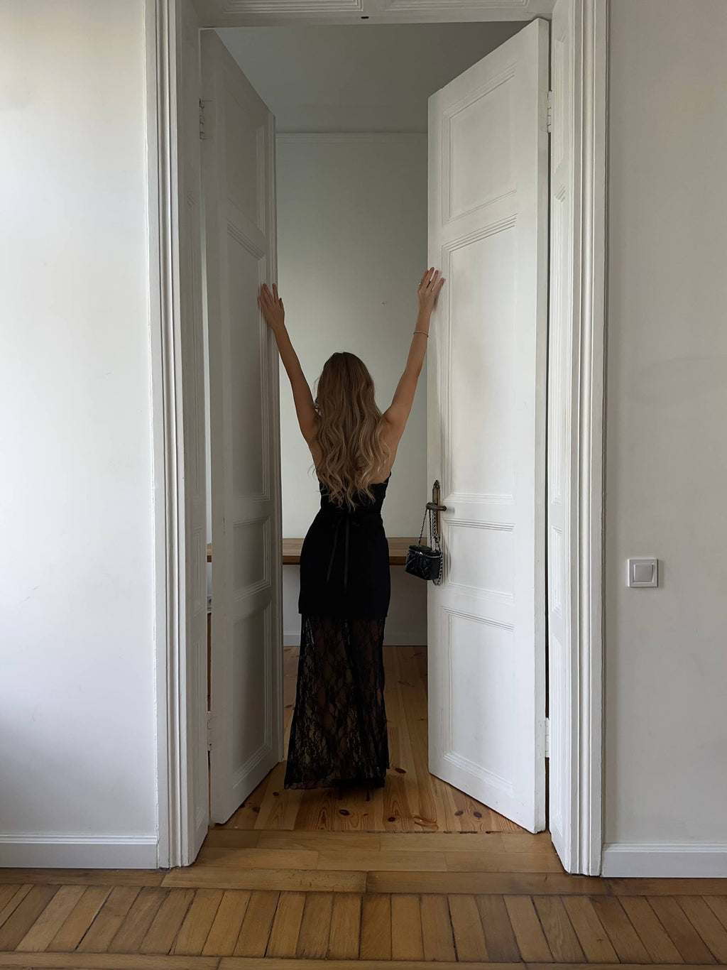 Lace-up dress + skirt set✨