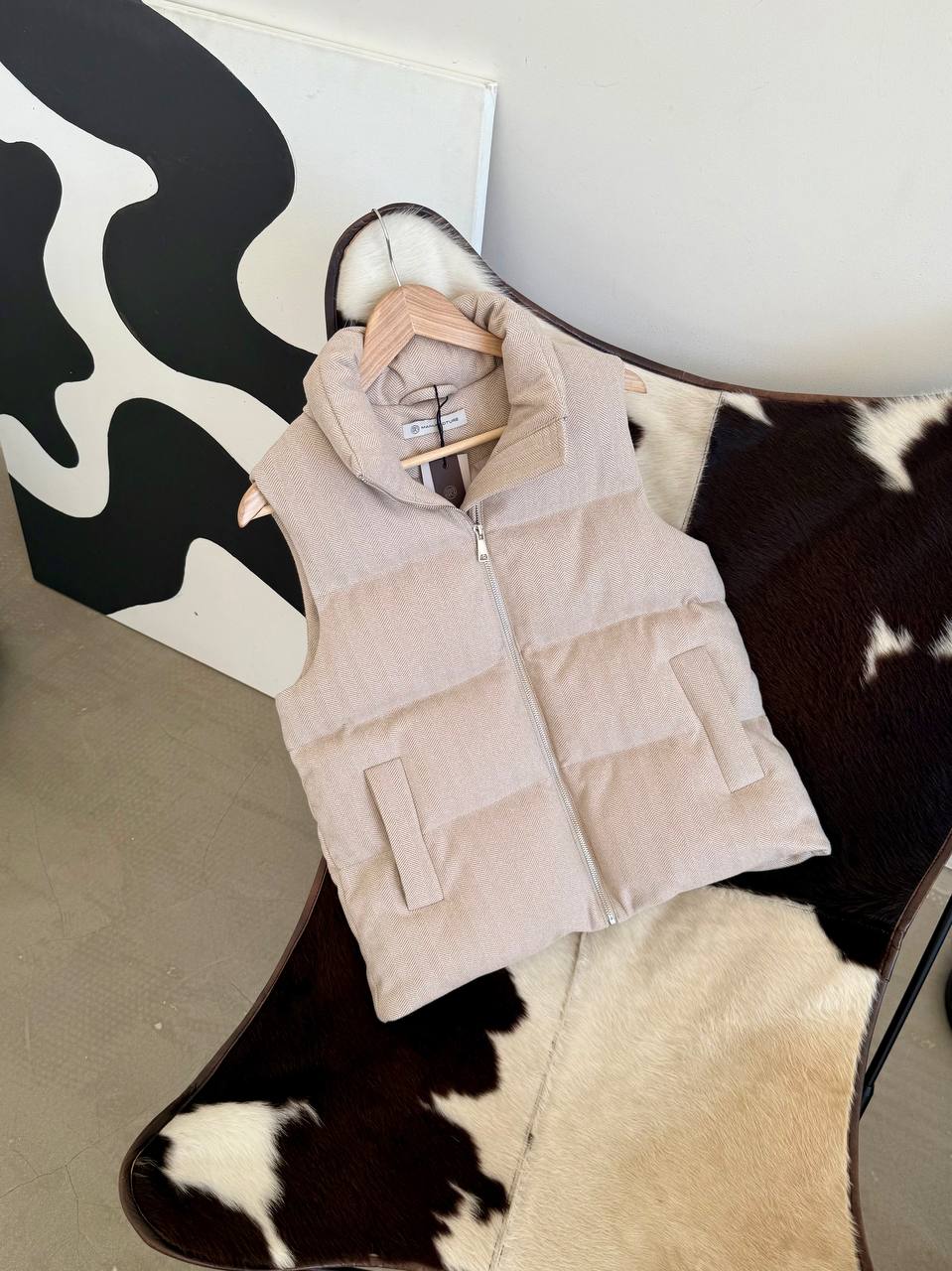 Zip-Up Cashmere Vest