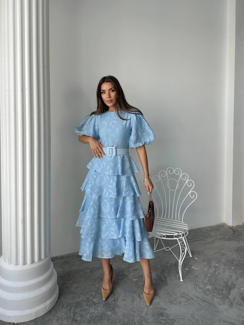 Dress with a belt