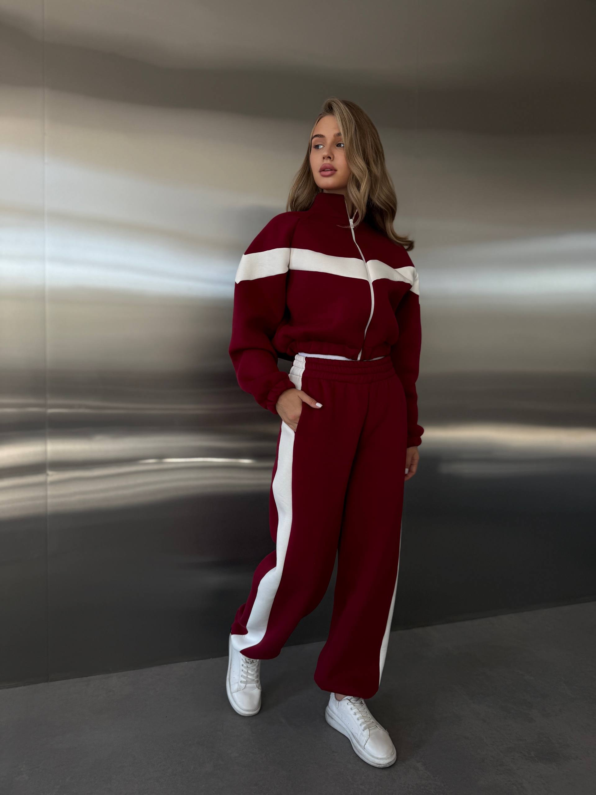 High-Quality Stylish Suit with Accent Inserts