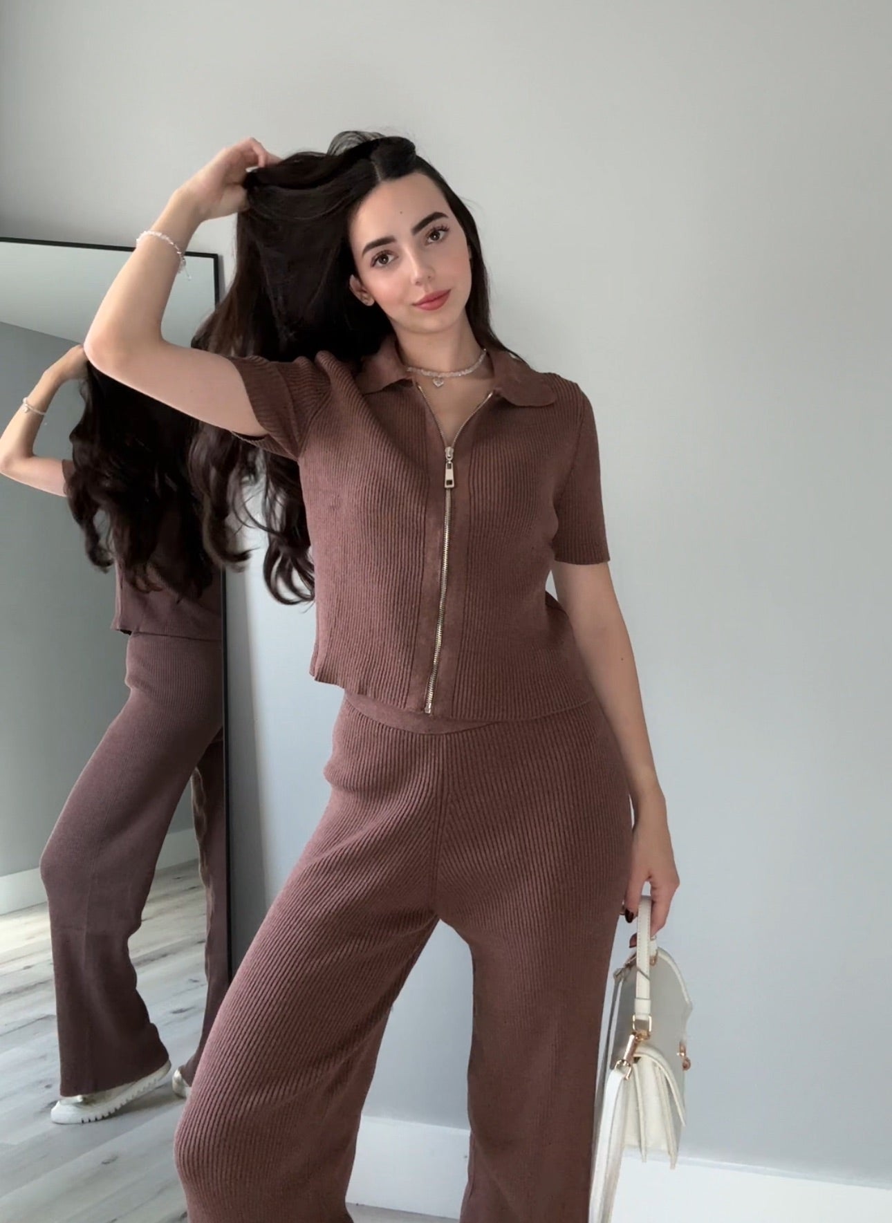 Set: Zip-up Top + Pants