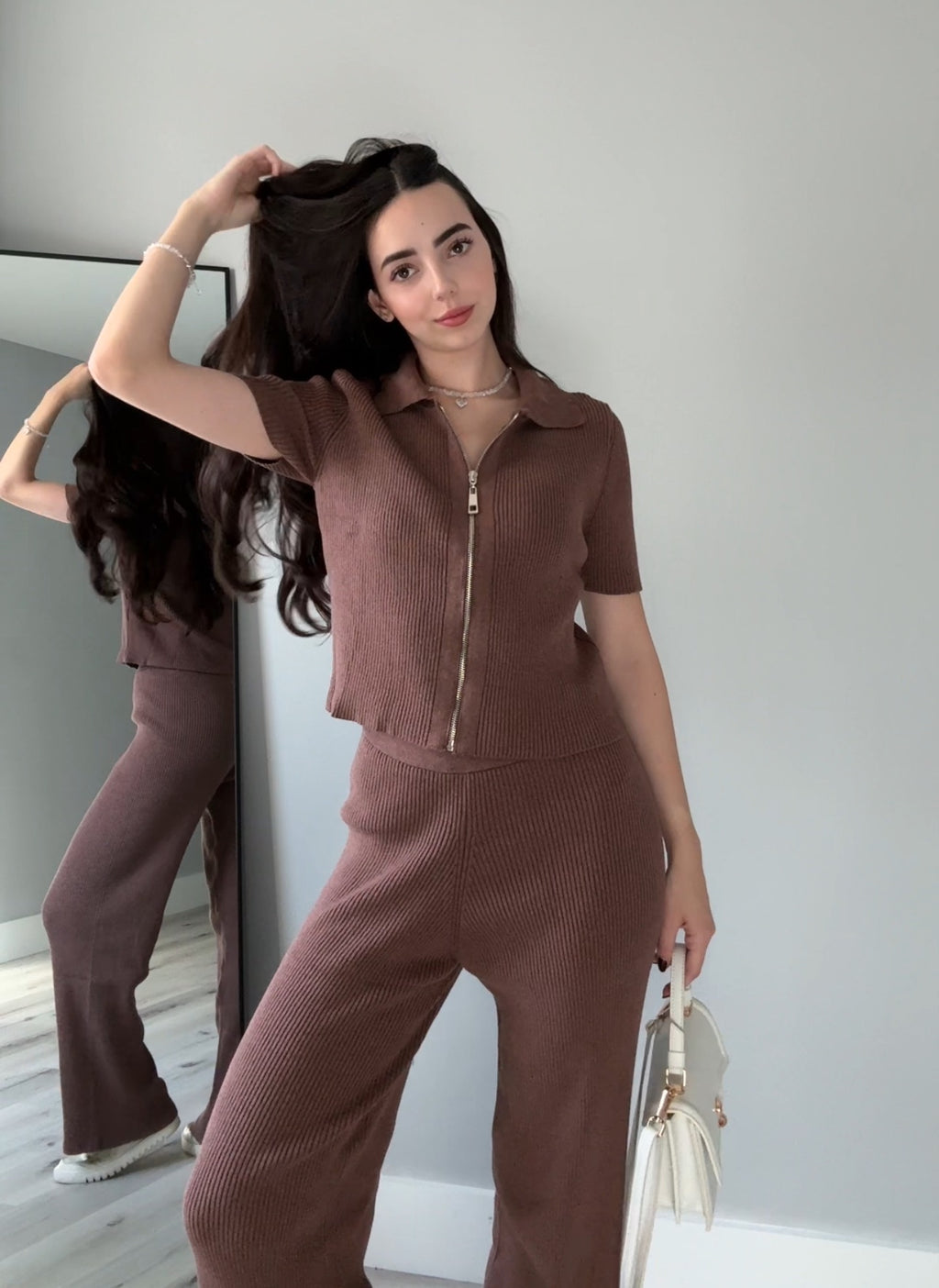 Set: Zip-up Top + Pants