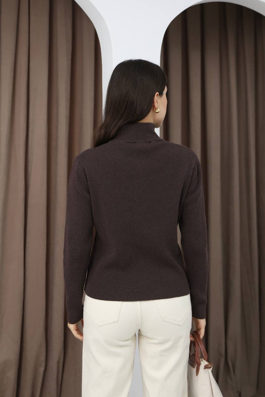 Zip-Up Knit Sweater✨