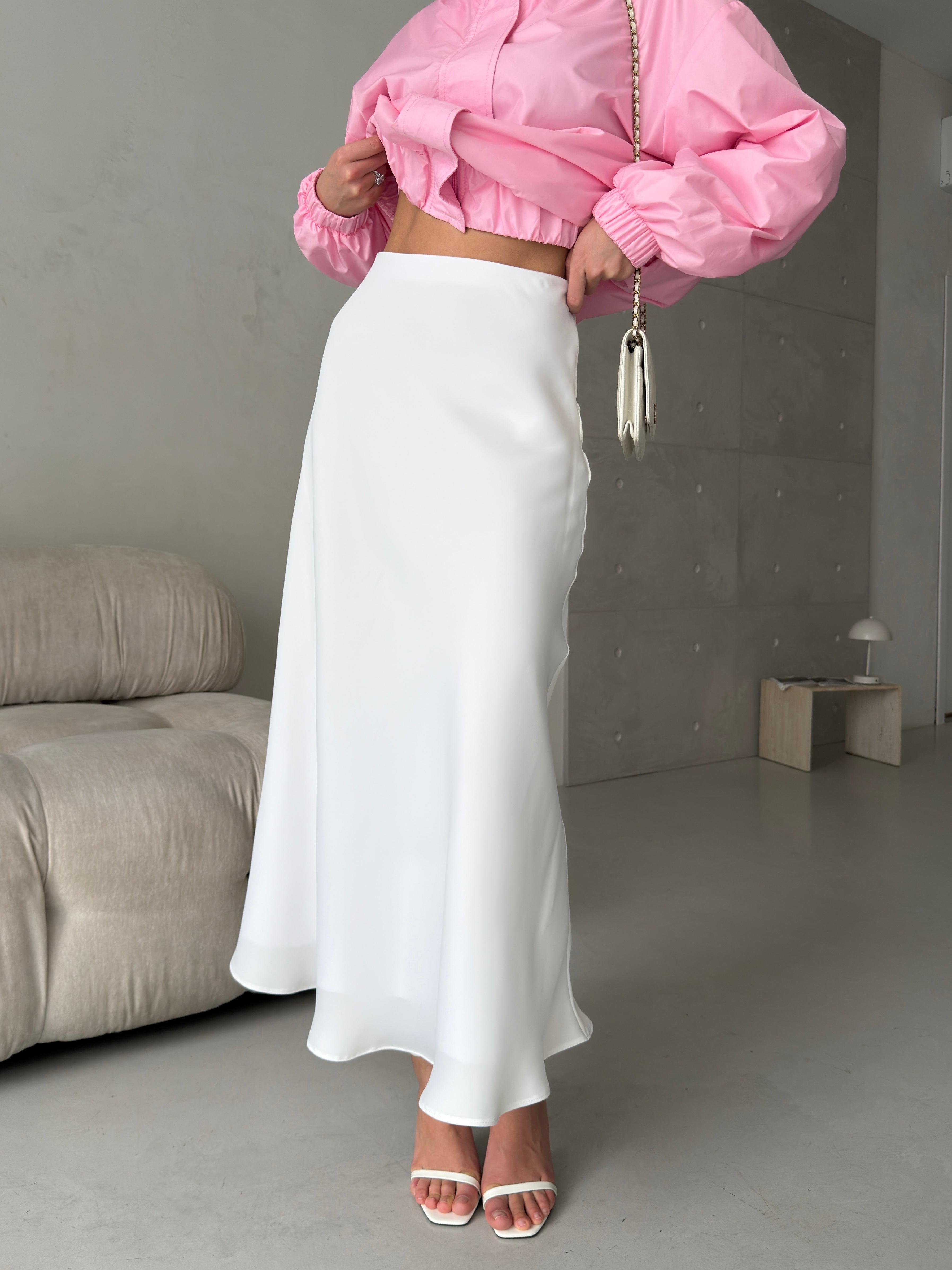 Satin Midi Skirt