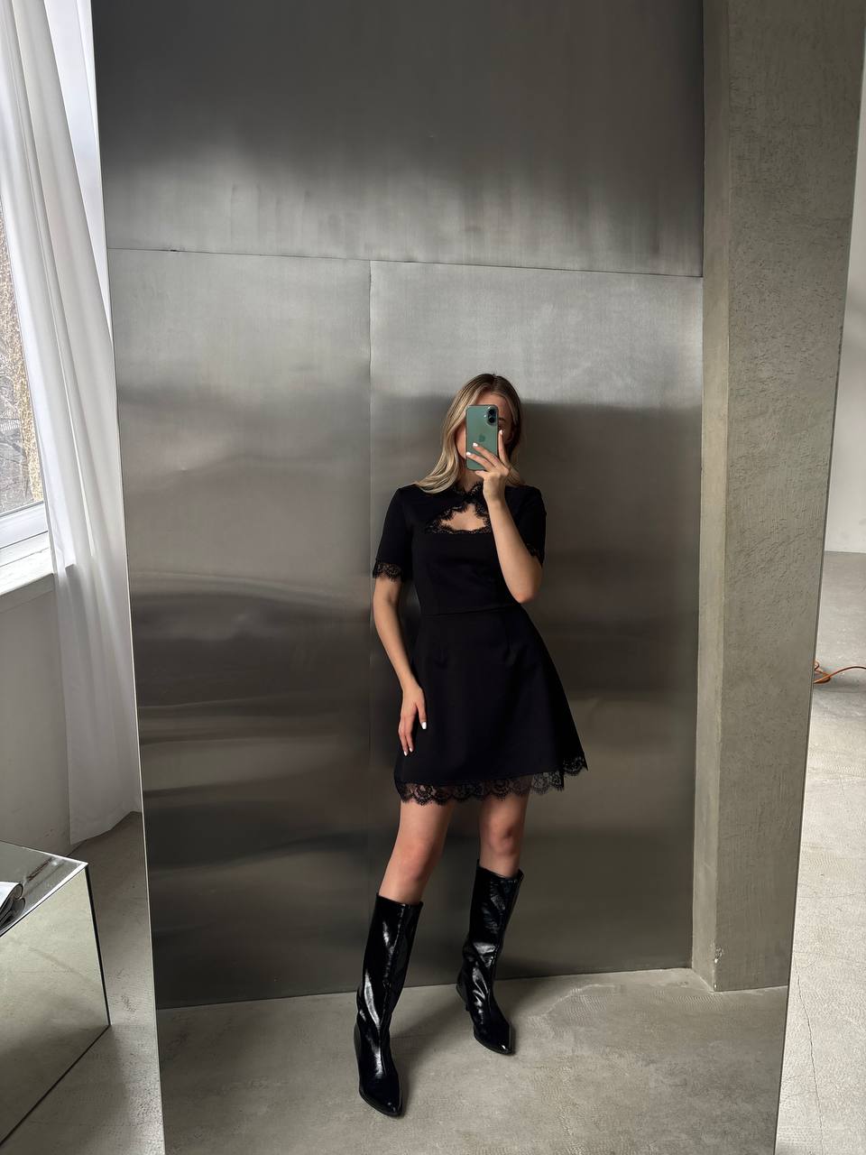 Lace mini dress