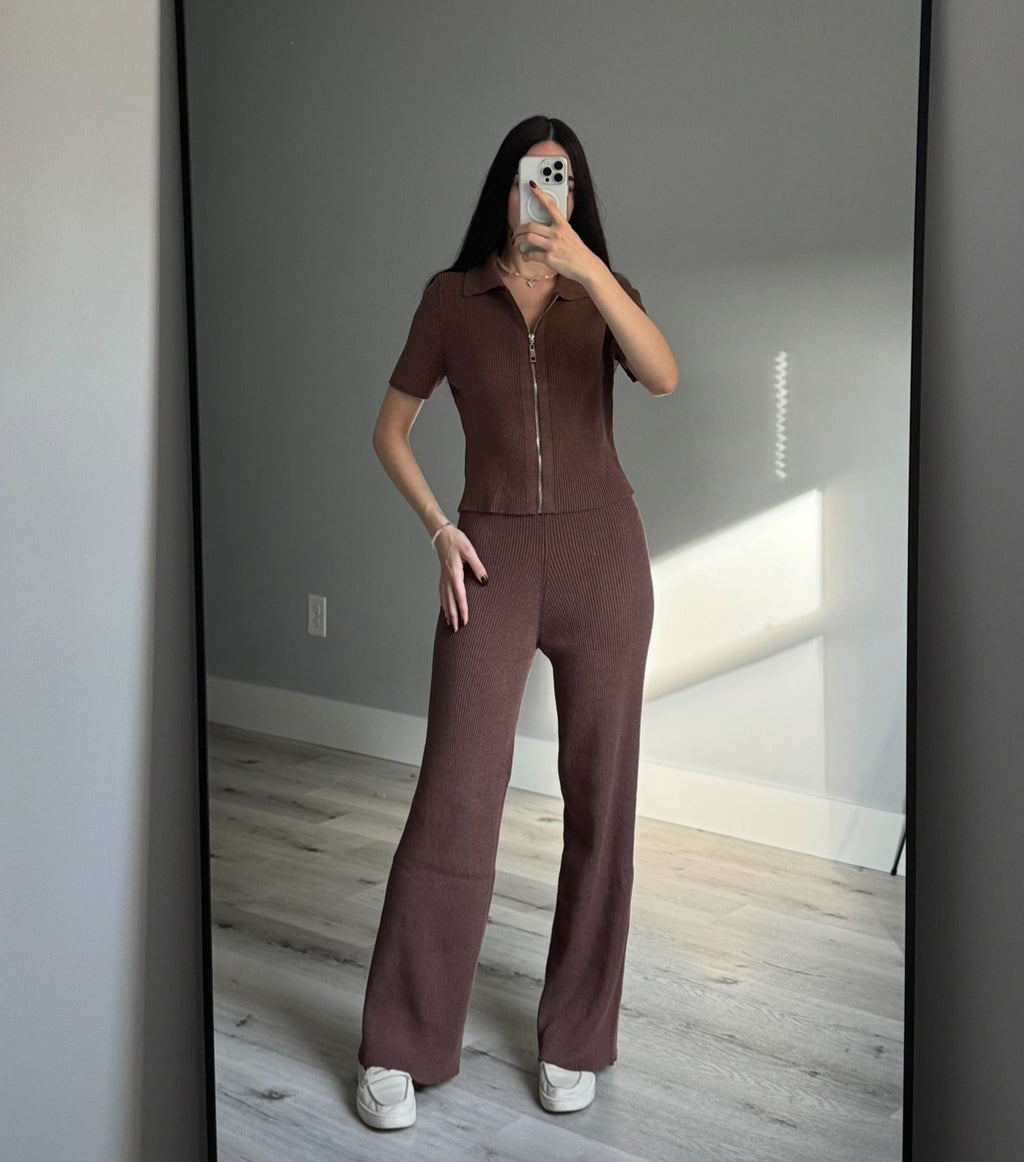 Set: Zip-up Top + Pants