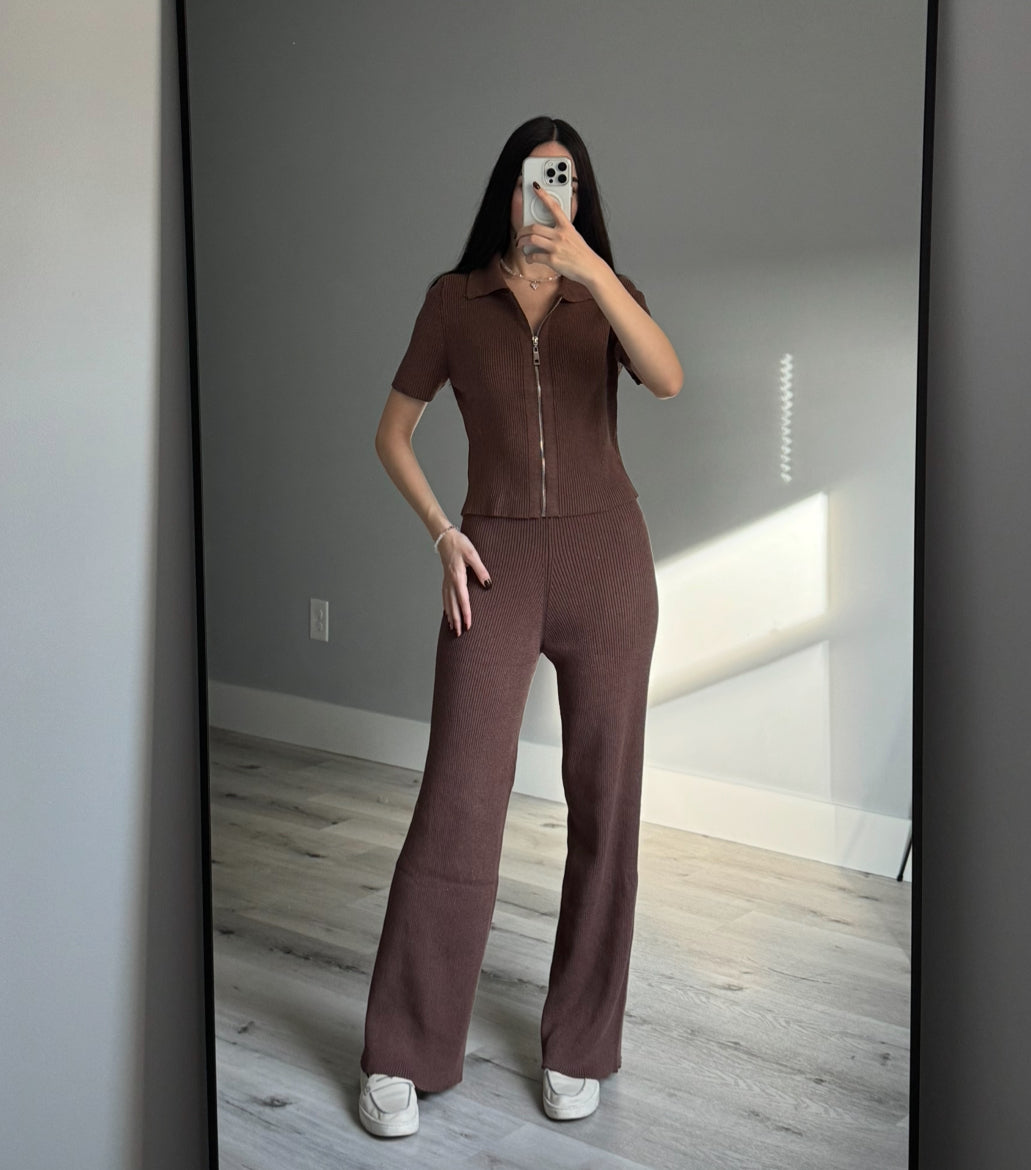 Set: Zip-up Top + Pants