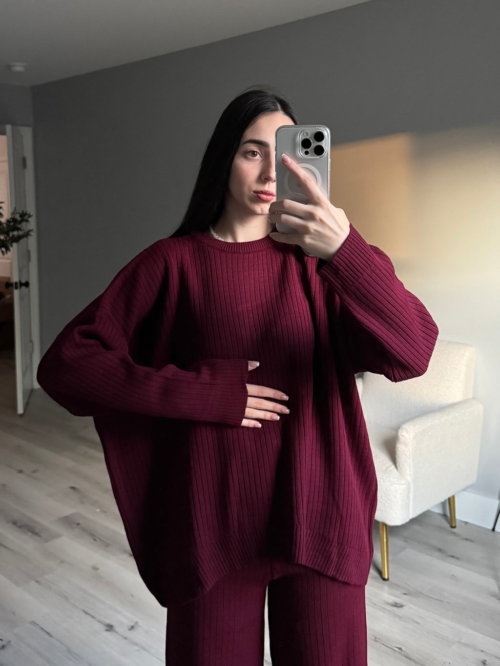 Set Sweater+Palazzo Pants