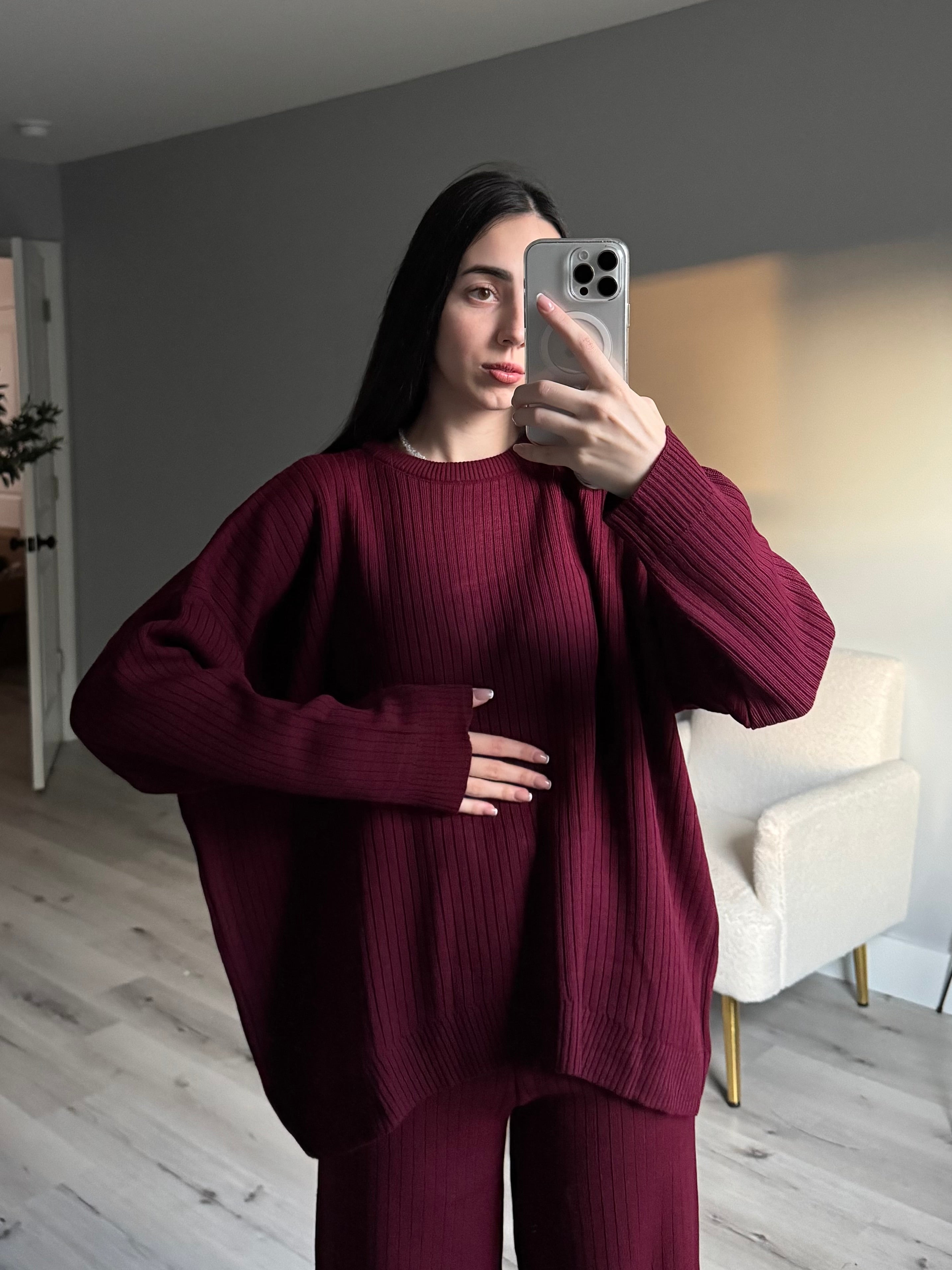 Set Sweater+Palazzo Pants