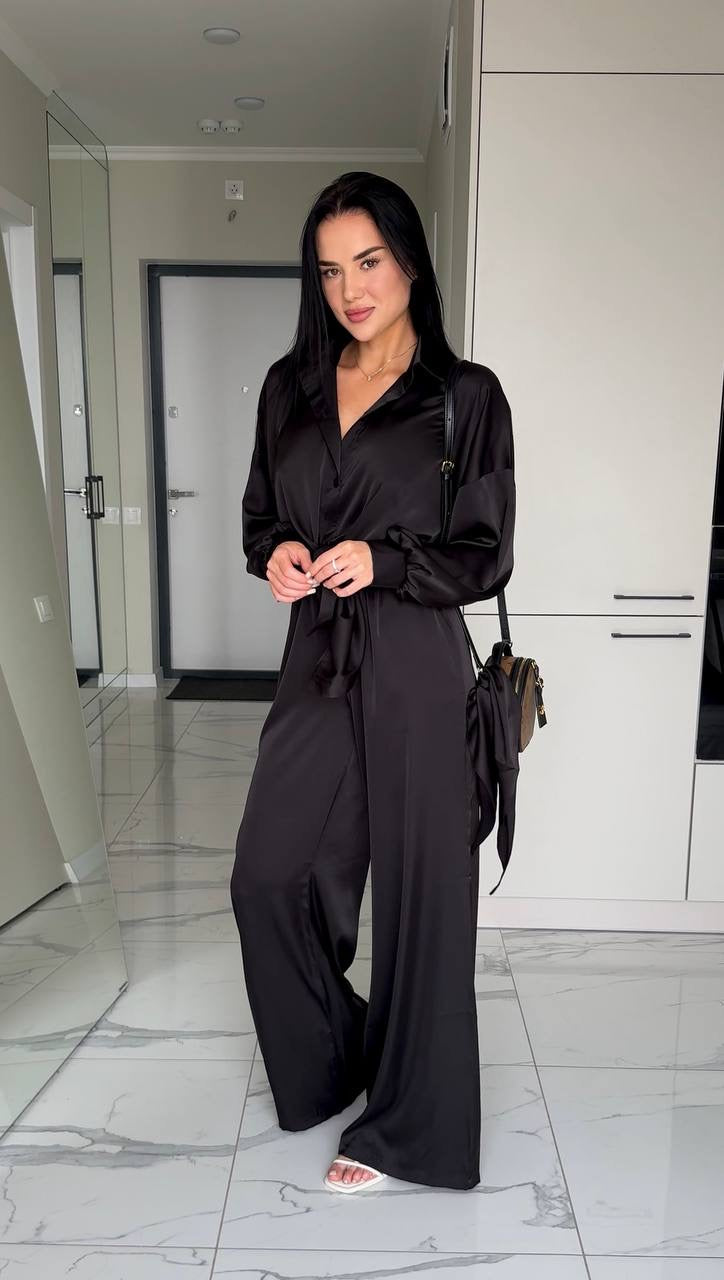 Three-Piece Set (Pants, Shirt & Scarf)