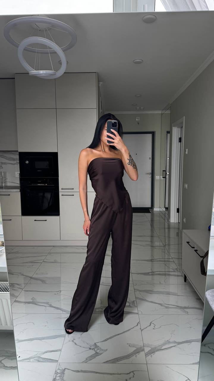 Scarf Top & Pants Set 