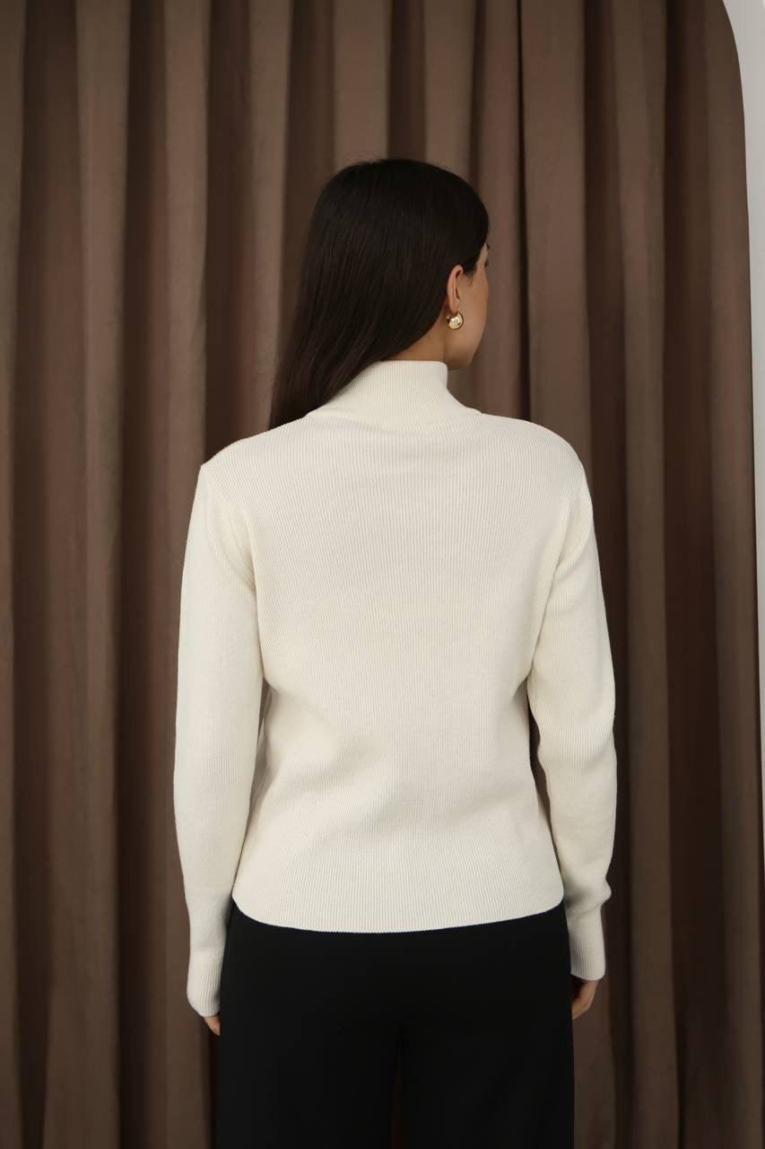 Zip-Up Knit Sweater✨