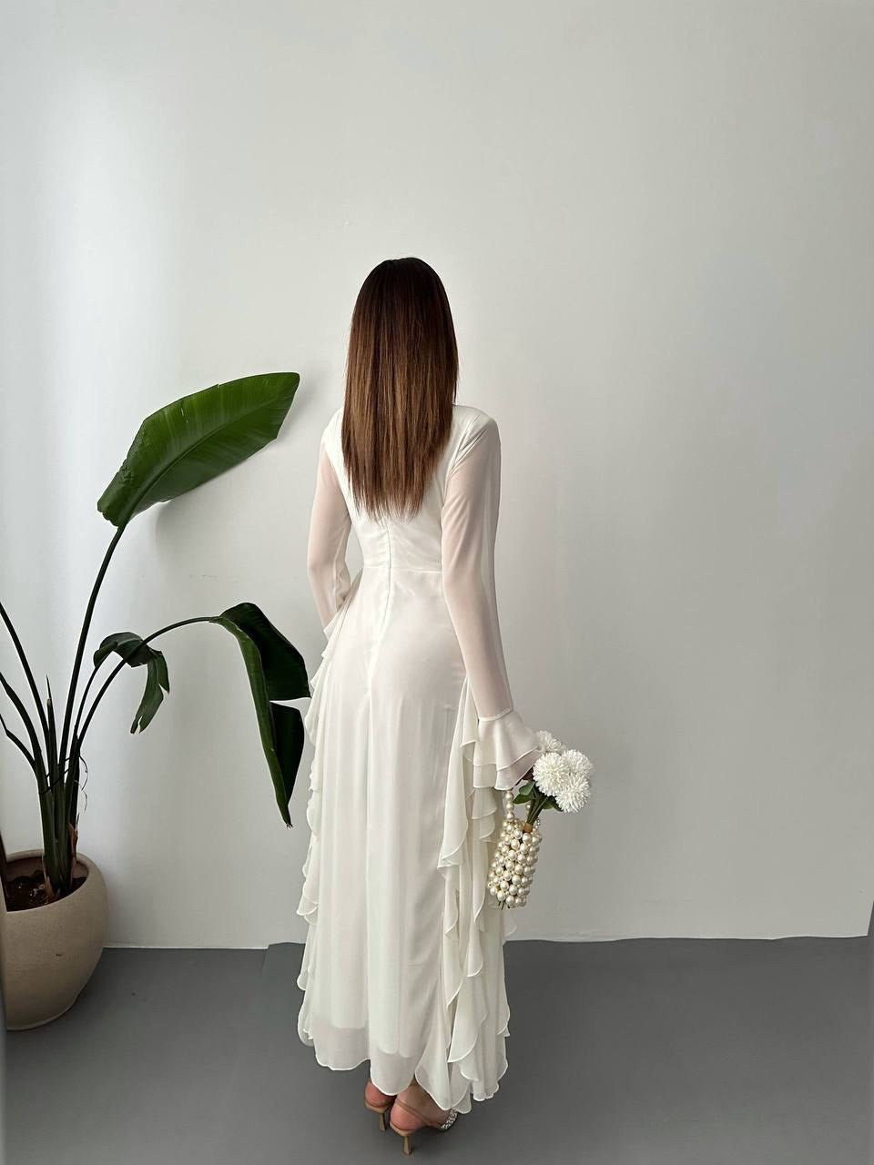 Chiffon dress with lining✨