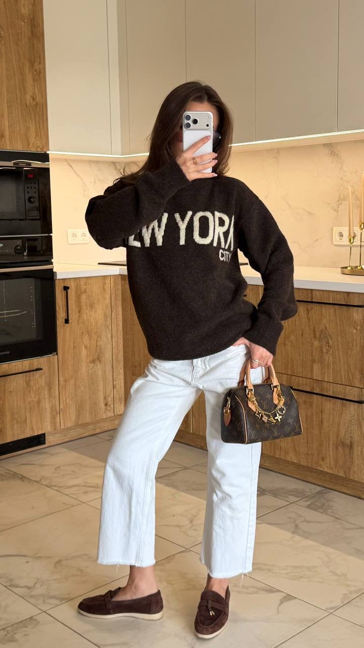 "NEW YORK" Sweater