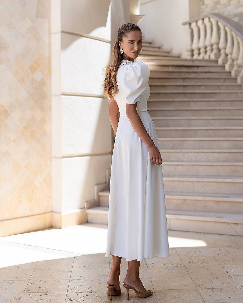 Satin midi dress
