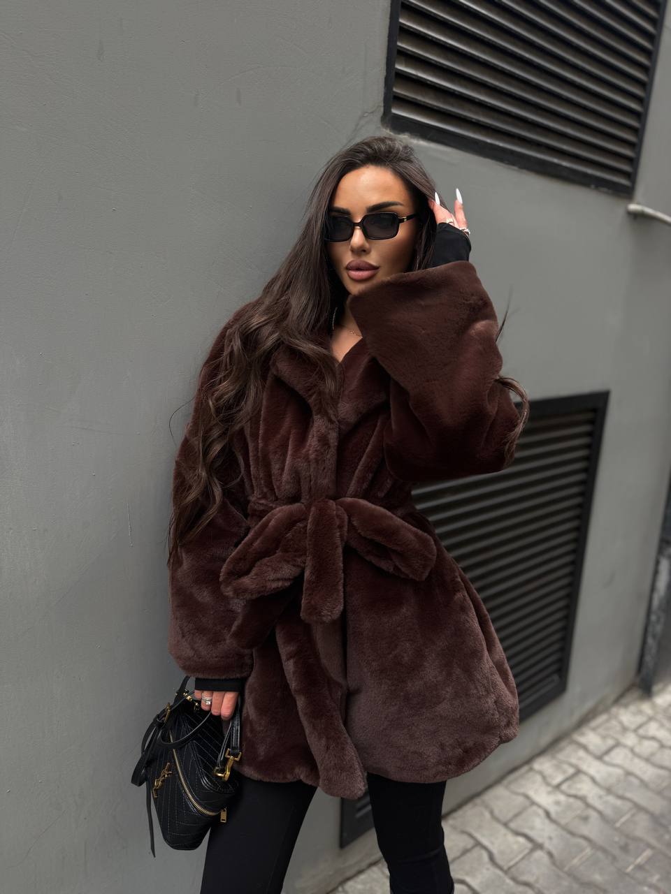 Stylish faux fur coat with lining ✨