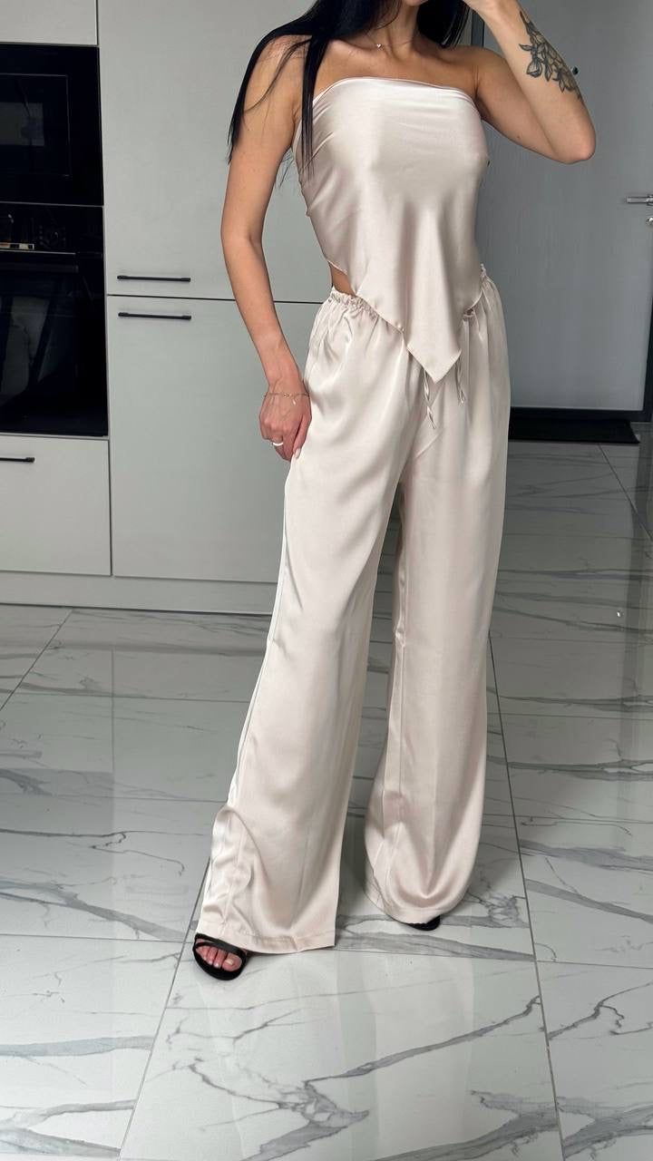 Scarf Top & Pants Set 