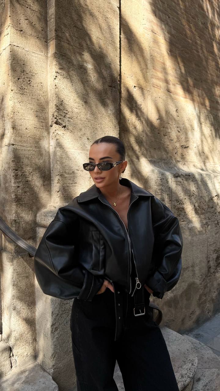 Cropped Oversized Jacket