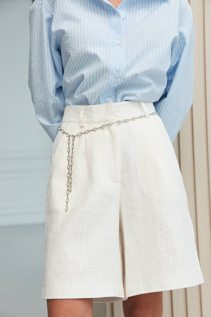 "Ivory" Linen Shorts