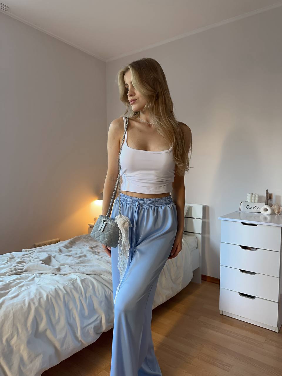 Satin pants