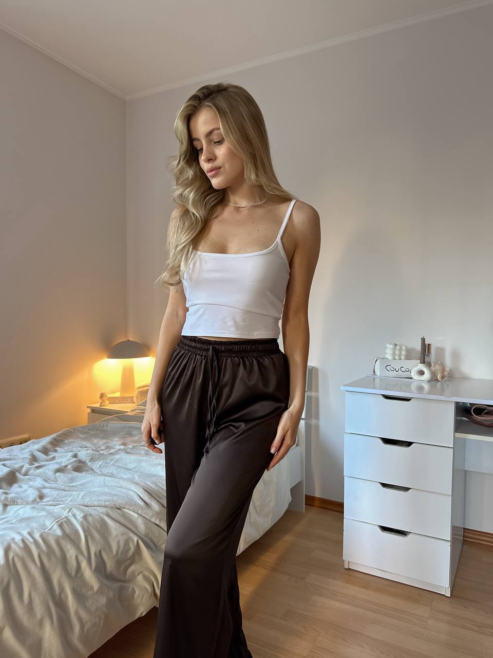 Satin pants