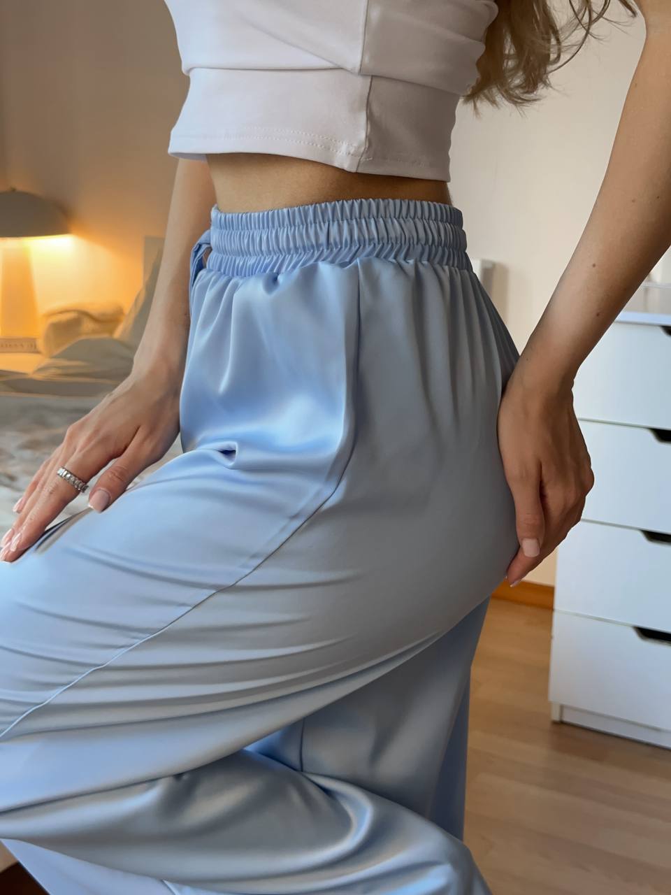 Satin pants