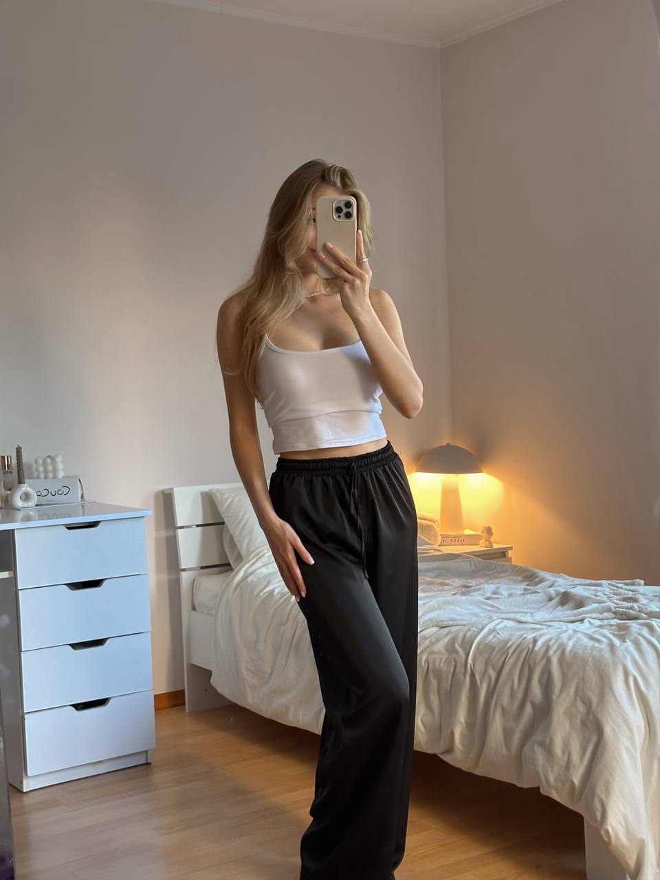 Satin pants